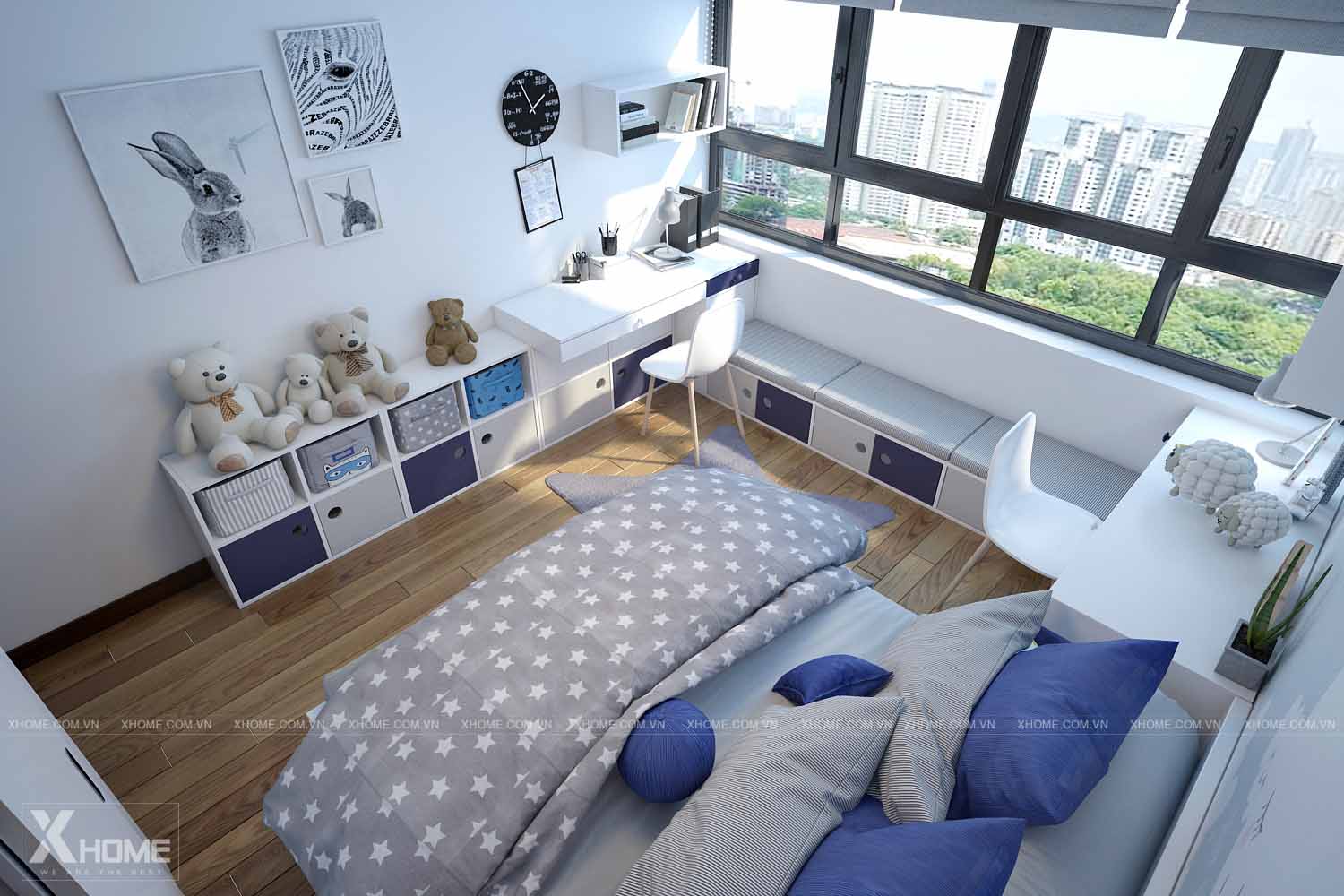 Nội thất phòng ngủ hiện đại cho phòng ngủ diện tích nhỏ